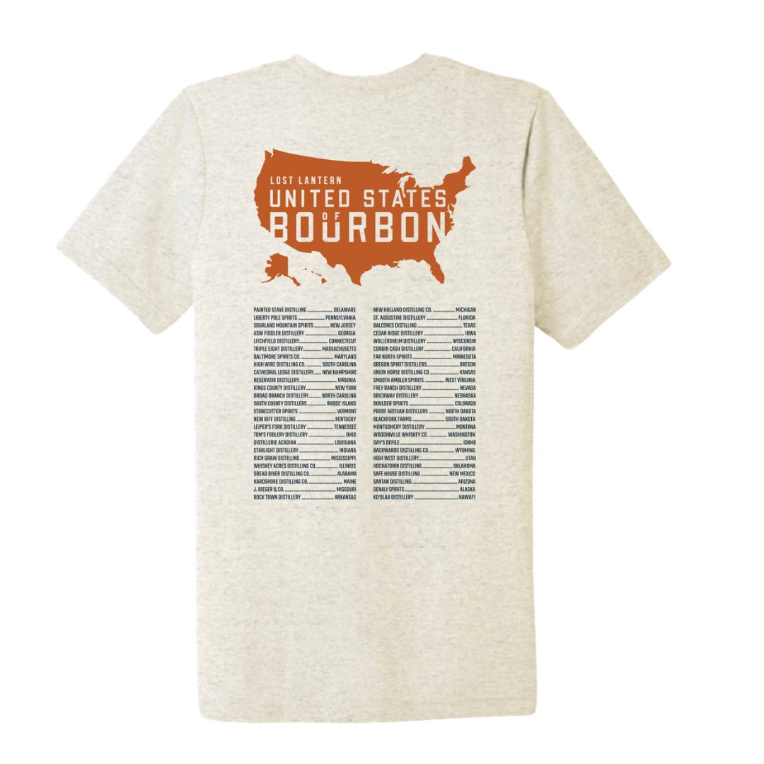 United States of Bourbon Short Sleeve T-shirt