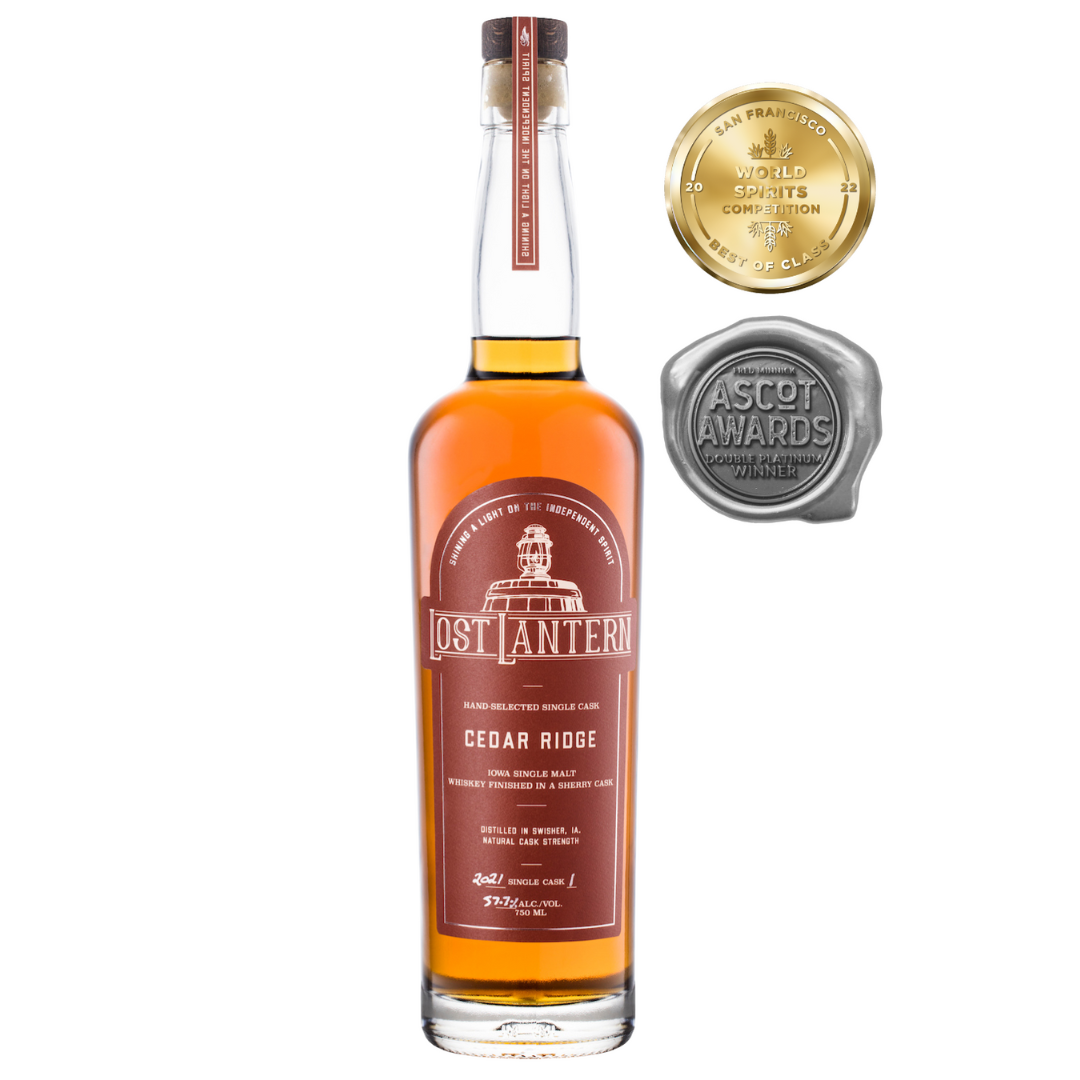 Cedar Ridge Iowa Single Malt Whiskey Finished In A Sherry Cask